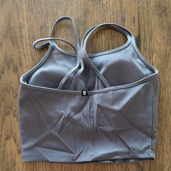 Born Primitive Gray Ribbed Tank Top - Picture 2 of 4